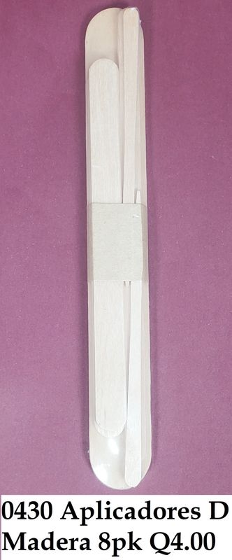 APLICADORES DE MADERA USOS MULTIPLES 8 DIFERENTES TIPOS  8PK