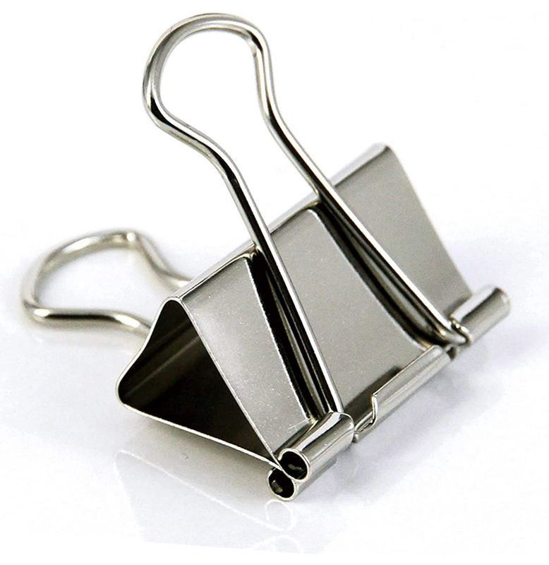 BASIC BINDER CLIPS 8PK GLD SLVR DORADO Y PLATEADO