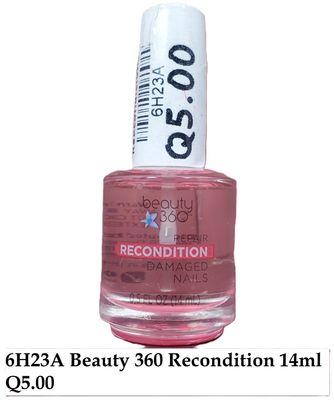 BEAUTY  360 TOP COAT Y REACONDIONADOR PARA UñAS ACRILICAS