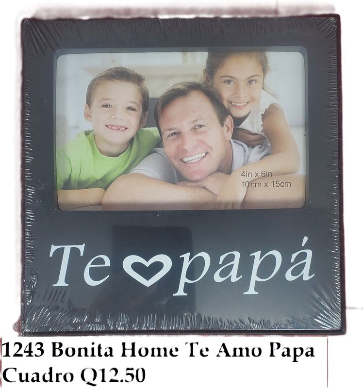 BONITA HOME TE AMO PAPA CUADRO