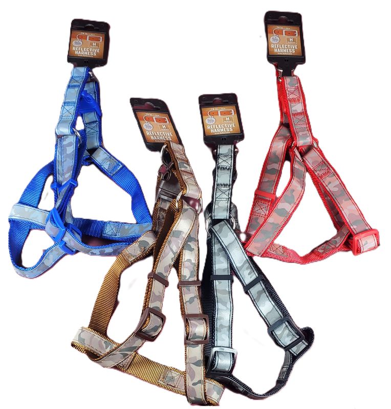 BONITA REFLECTIVE HARNES MEDIUM HARNES PARA PERRO MEDIANO