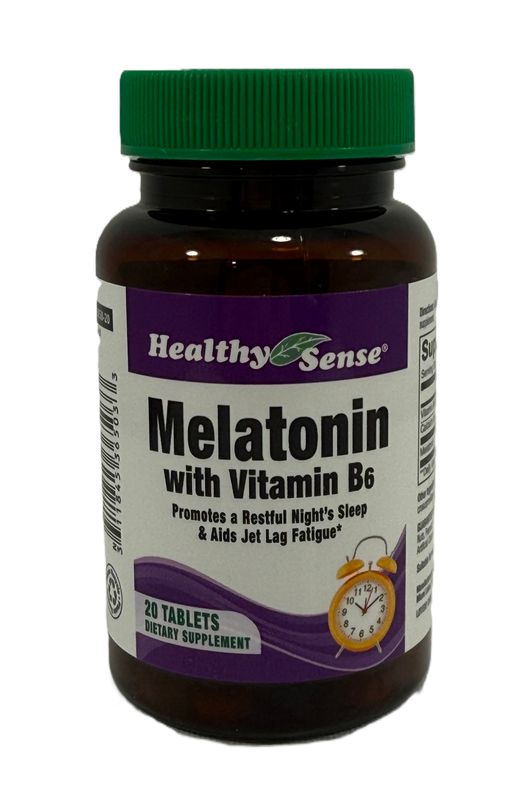 HS MELATONIN 3 MG CON VITAMINA B6 20 TABLETAS