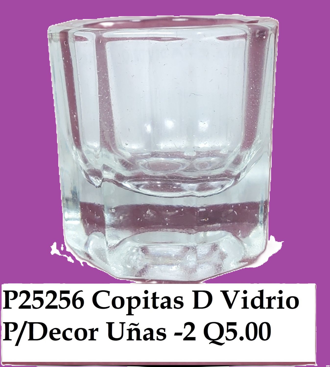COPITA DE VIDRIO SE UTILIZABLE PARA  DECORAR UÑAS
