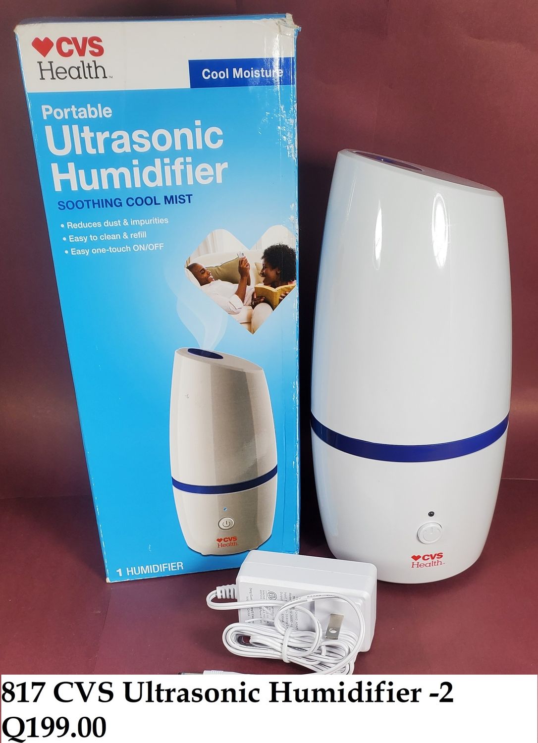 CVS ULTRASONIC HUMIDIFIER COOL MIST