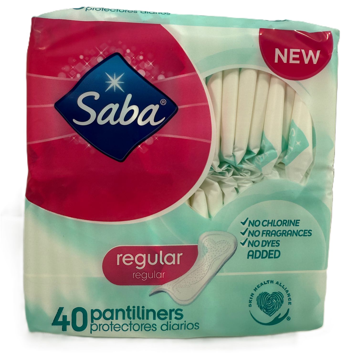 SABA REGULAR PROTECTORES 40PK con Sensiti-v NO IRRITABLES