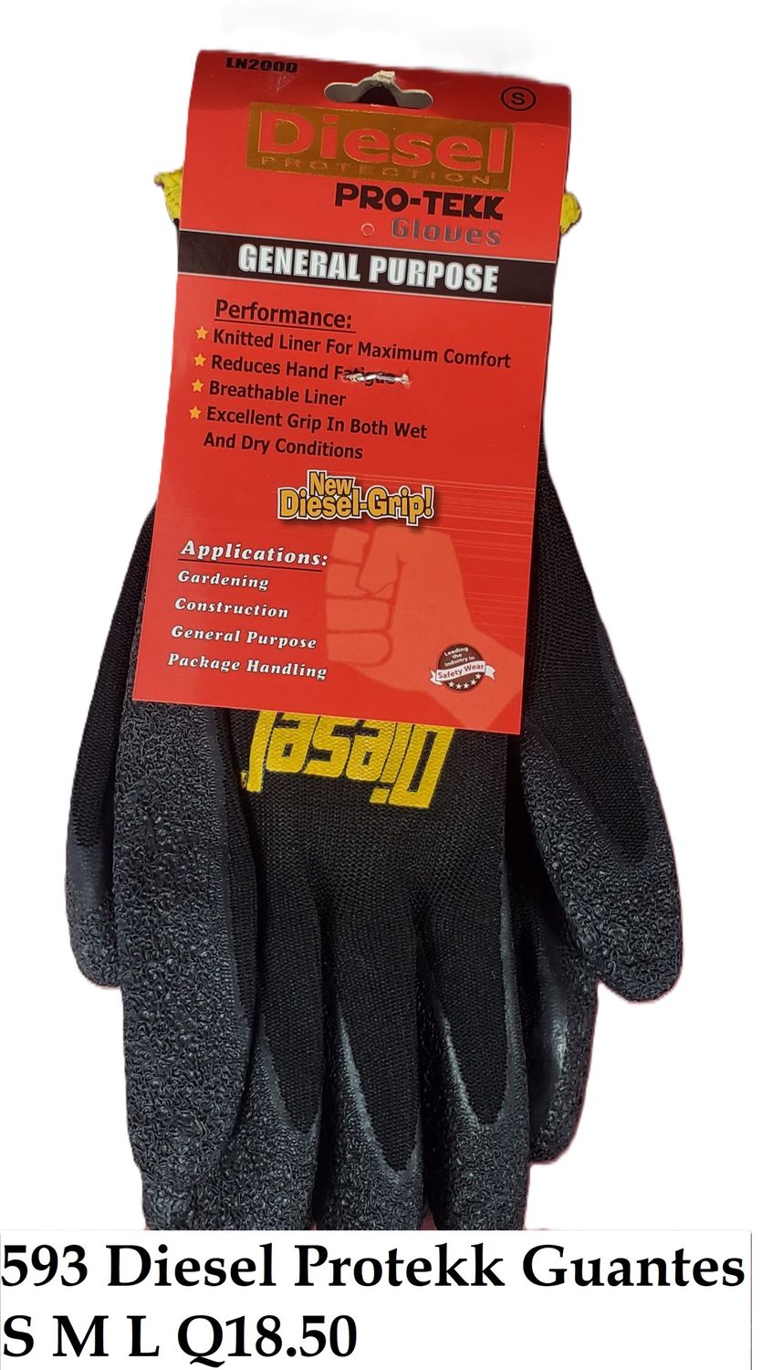 DIESEL PROTEKK GUANTES S M L SURTIDO  TEXTURIZADO