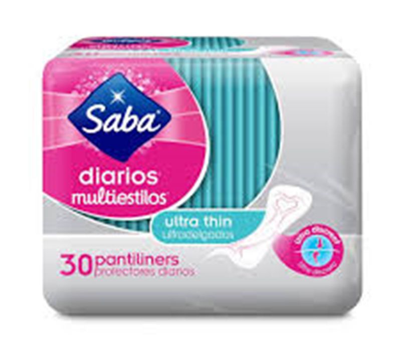 SABA PROTECTORES DELDIARIOS ULTRADELGADOS DISCRETOS 30PK