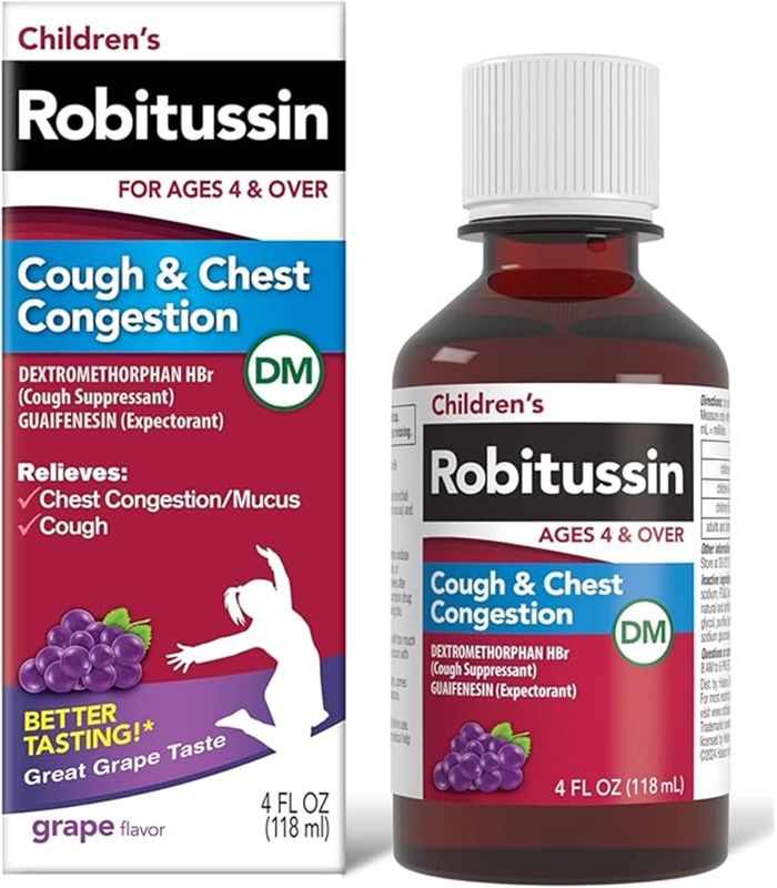 ROBITUSIN TRATAMIENTO PARA TOS INFANTIL 118ML SABOR A UVA
