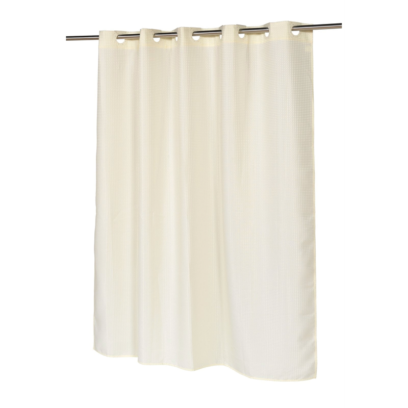 EZ - ON PEVA SHOWER CURTAIN IVORY Cortina Para Baño Gruesa No Necesita Ganchos