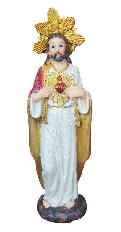 FIGURA JESUS SAGRADO CORAZON 9&#39; PLG