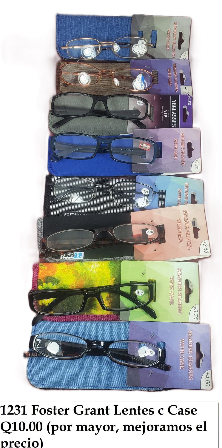 FOSTER GRANT LENTES PARA LEER  CON CASE O FUNDA DE PROTECCION