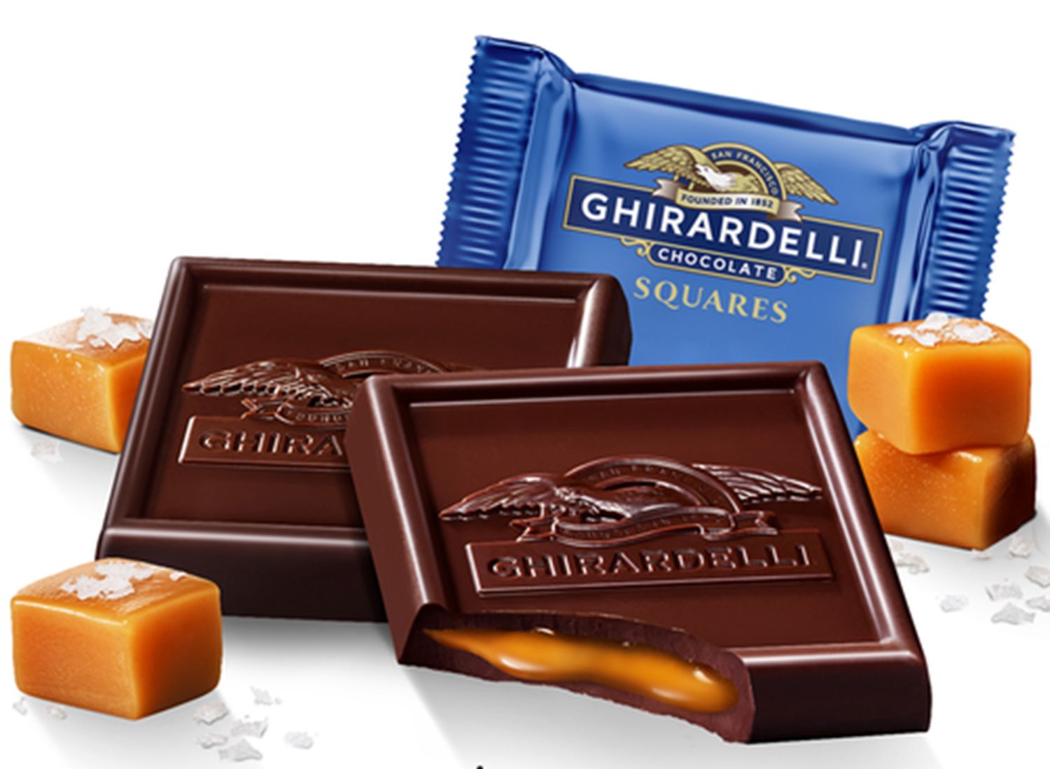 GHIRARDELLI CUADRITOS CHOCOLATE 3 SABORES 12PK, Cuadrados de chocolate premium Ghirardelli, surtidos