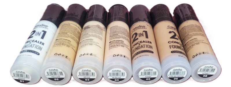 COLORINA MAKEUPSTUDIO MAQUILLAJE 2 EN 1 CONCEALER MAS FUNDACION SURTIDO