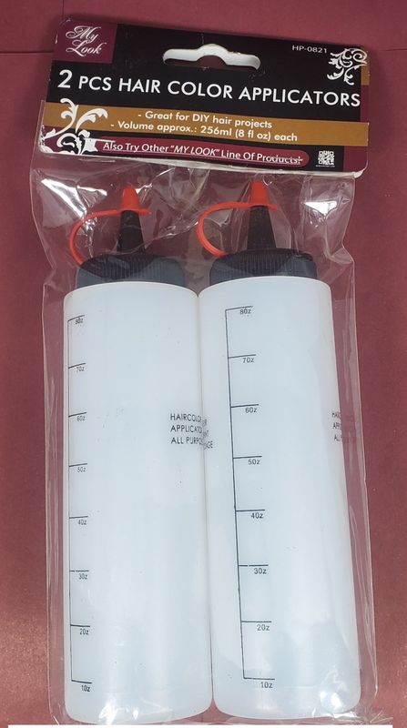 MY LOOK 2 PC COLOR APLICATOR BOTE PLASTICO APLICADOR DE PODUCTOS DE CABELLO Y TINTES