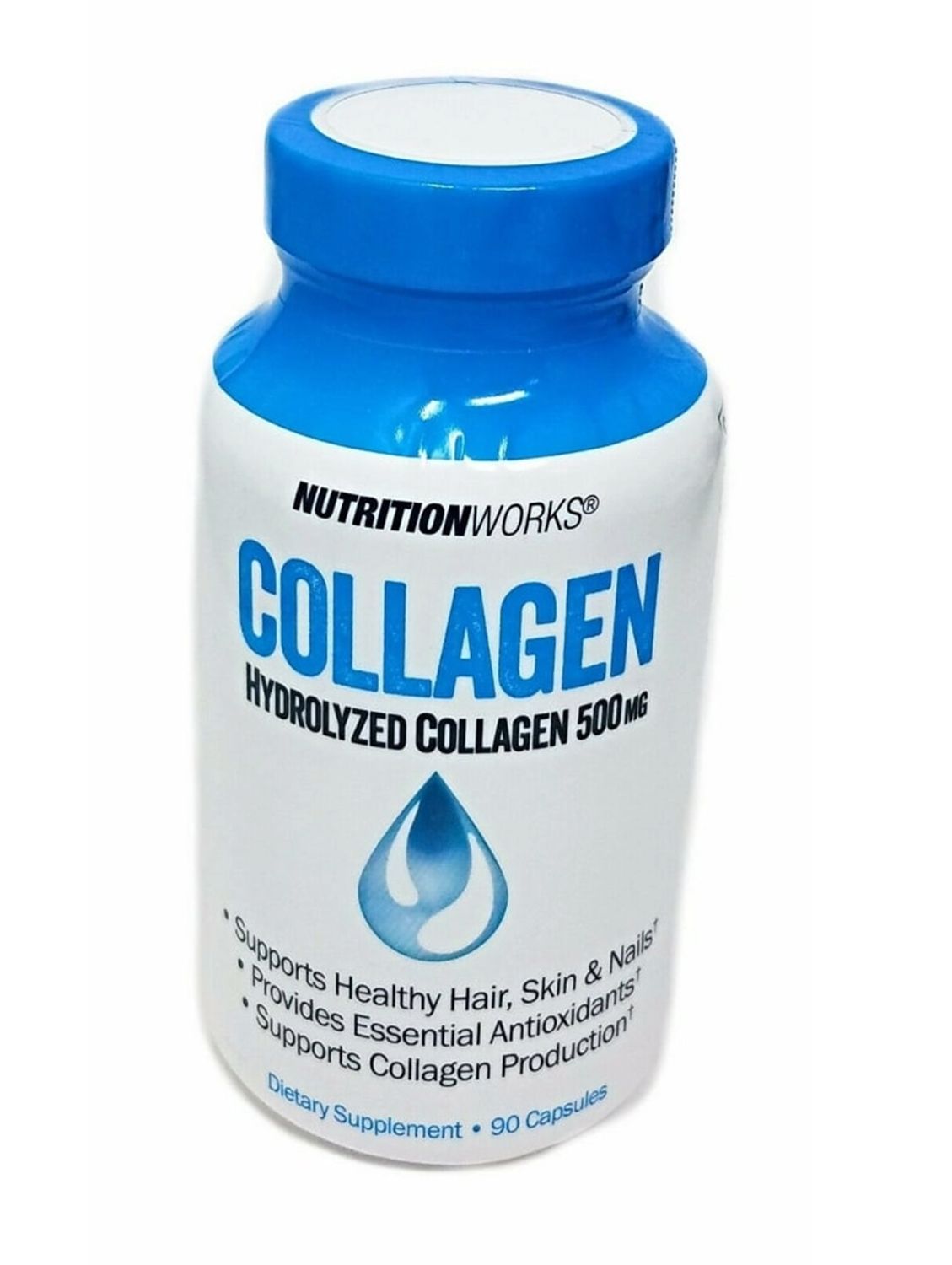 NUTRITION WORKS COLLAGEN 90 CAP Colageno Hidrolizado 500mg