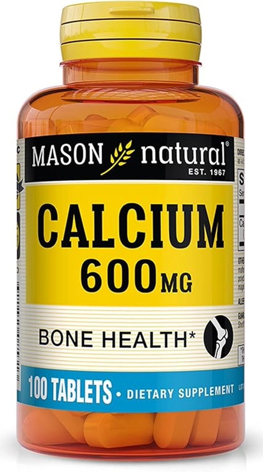 MASON CALCIUM 600MG 100 TABLETS, Mason Vitaminas tabletas de calcio 600 mg,