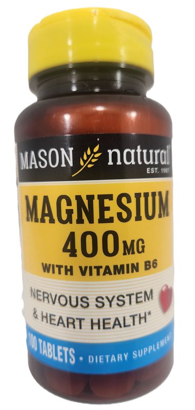 MASON MAGNESIUM OXIDE 400MG 100T Mason Natural Magnesio 500 mg Extra Strength