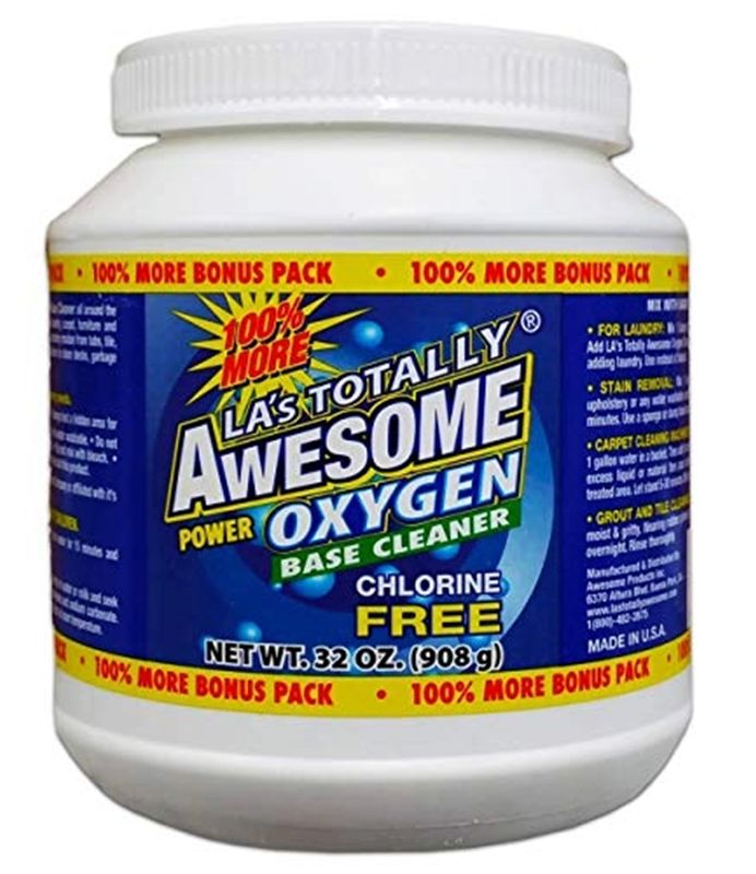 LA&#39;s Totally Awesome Limpiador de base de oxígeno Power (sin cloro) 32 oz