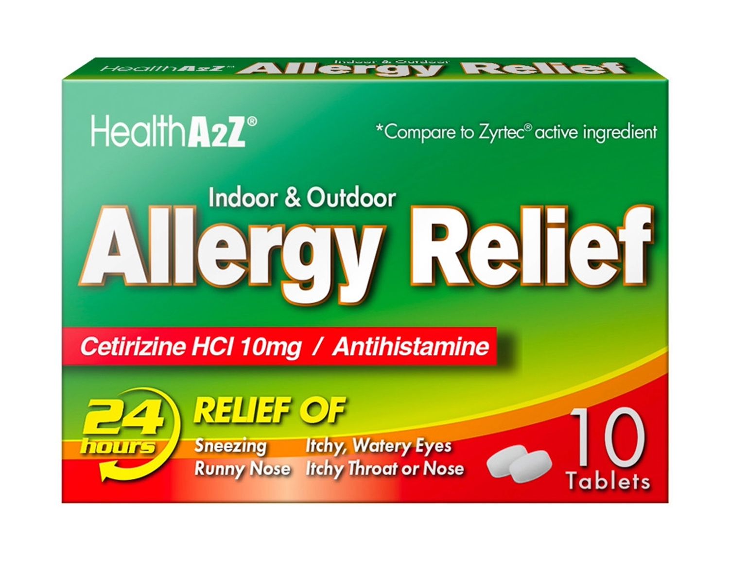 A2Z ALLERGY RELEIF 10 TAB 10MG
