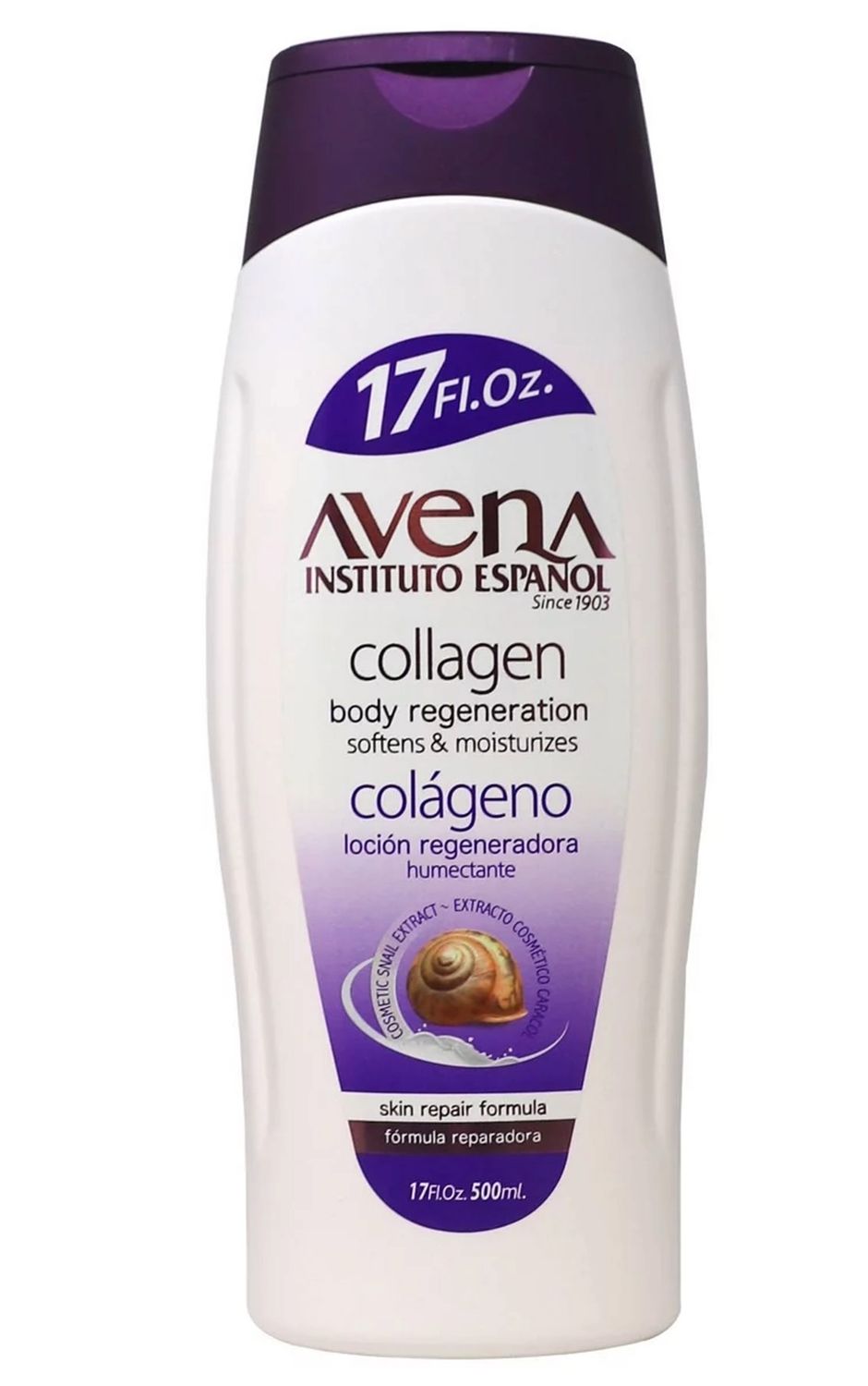 AVENA BODY COLAGENO 500ML CREMA LOCION, Avena Collagen Lotion Scented - 17 oz