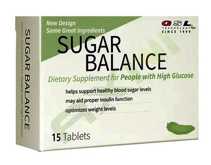 GSL SUGAR BALANCE SUPLEMENTO 15 TABLETAS