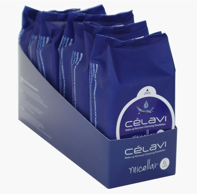 CELAVI MAKE-UP TOALLITA LIMPIADORA REMOVEDORA 30PK