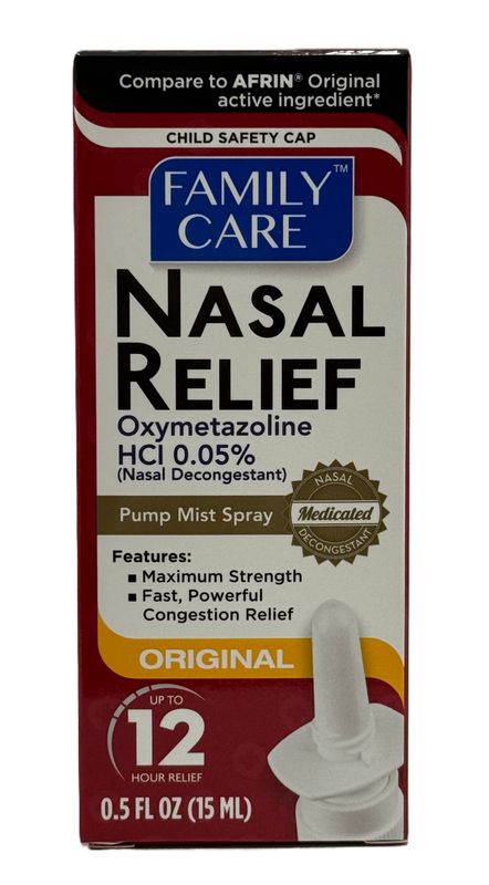 FAMILY CARE NASAL RELIEF 15ML 12 HORAS DE ALIVIO