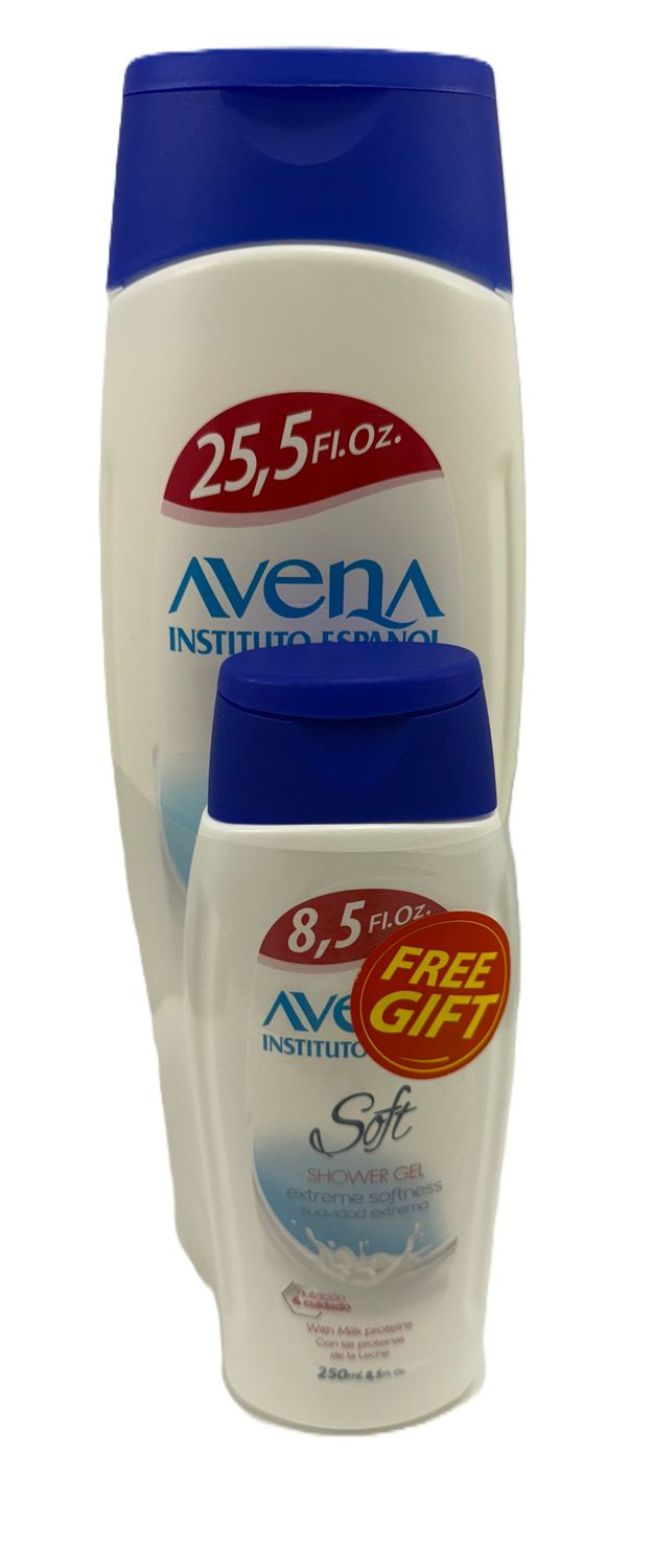 AVENA SOFT SHOWER GEL 2PK JABON LIQUIDO CORPORAL CON OFERTA