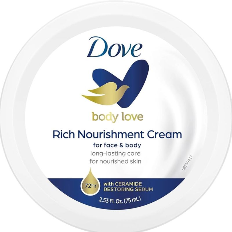 DOVE RICH NOURISHMENT CREAM  &amp; BEAUTY CREAM ROSADO 75ML