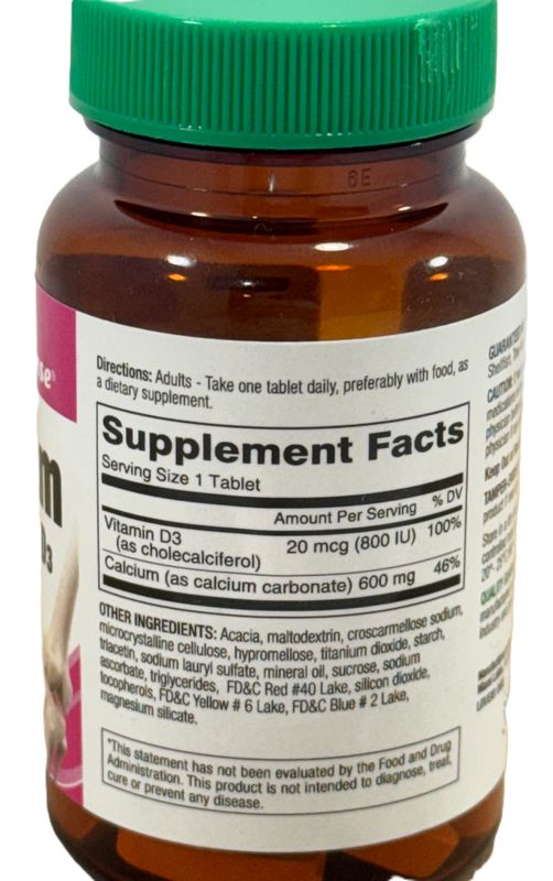 HS CALCIUM CON VIT D3 24 TABLETAS