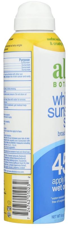 ALBA BOTANICA Spray protector solar húmedo SPF 30, 5 FZ Exp 12/2026