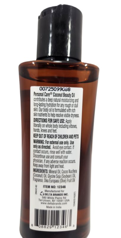 PERSONAL CARE COCONUT BEAUTY OIL 118ML