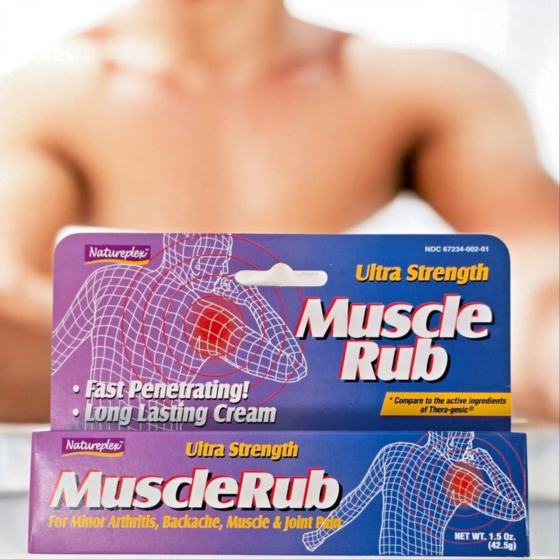 MUSCLE RUB CREMA 42.5g Natureplex Muscle Rub Backache Joint Pain Relief Ultra Strength 1.5 oz 07/2028