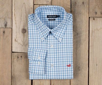 Cameron Performance Gingham Dress Shirt