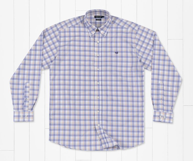Putnam Performance Windowpane  Dress Shirt