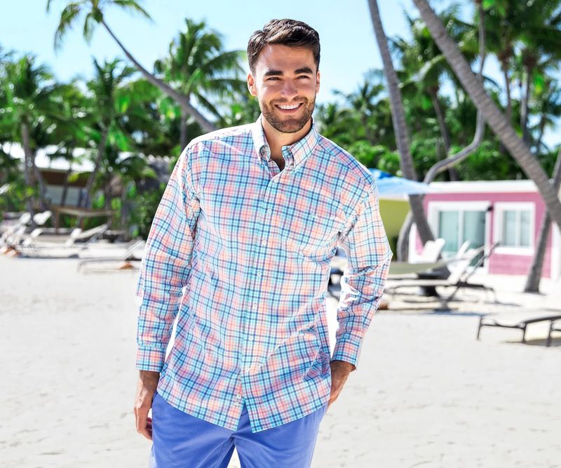 Juban Check Dress Shirt - Wrinkle-Free