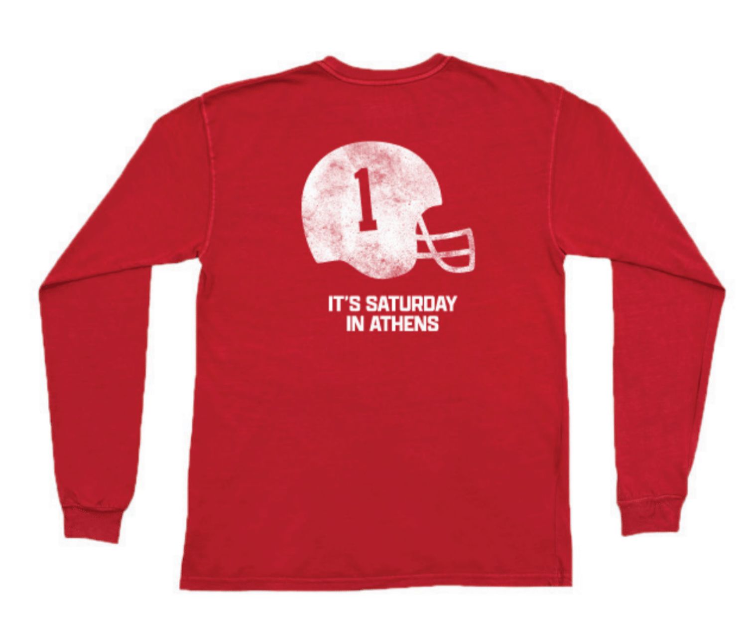Youth It&#39;s Saturday in Athens LS Pkt Tee