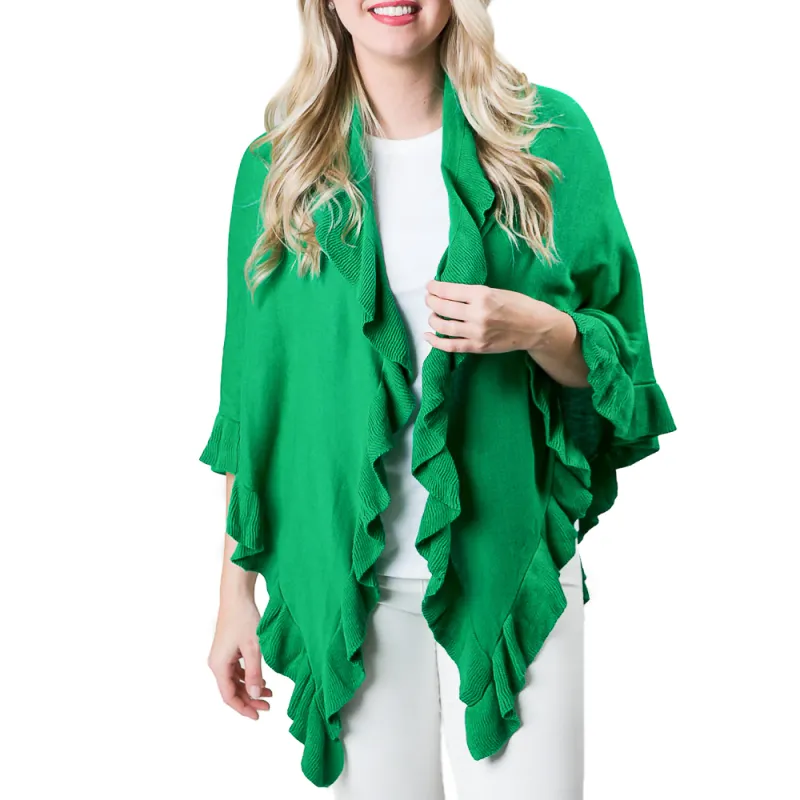 Ava Ruffle Wrap O/S 