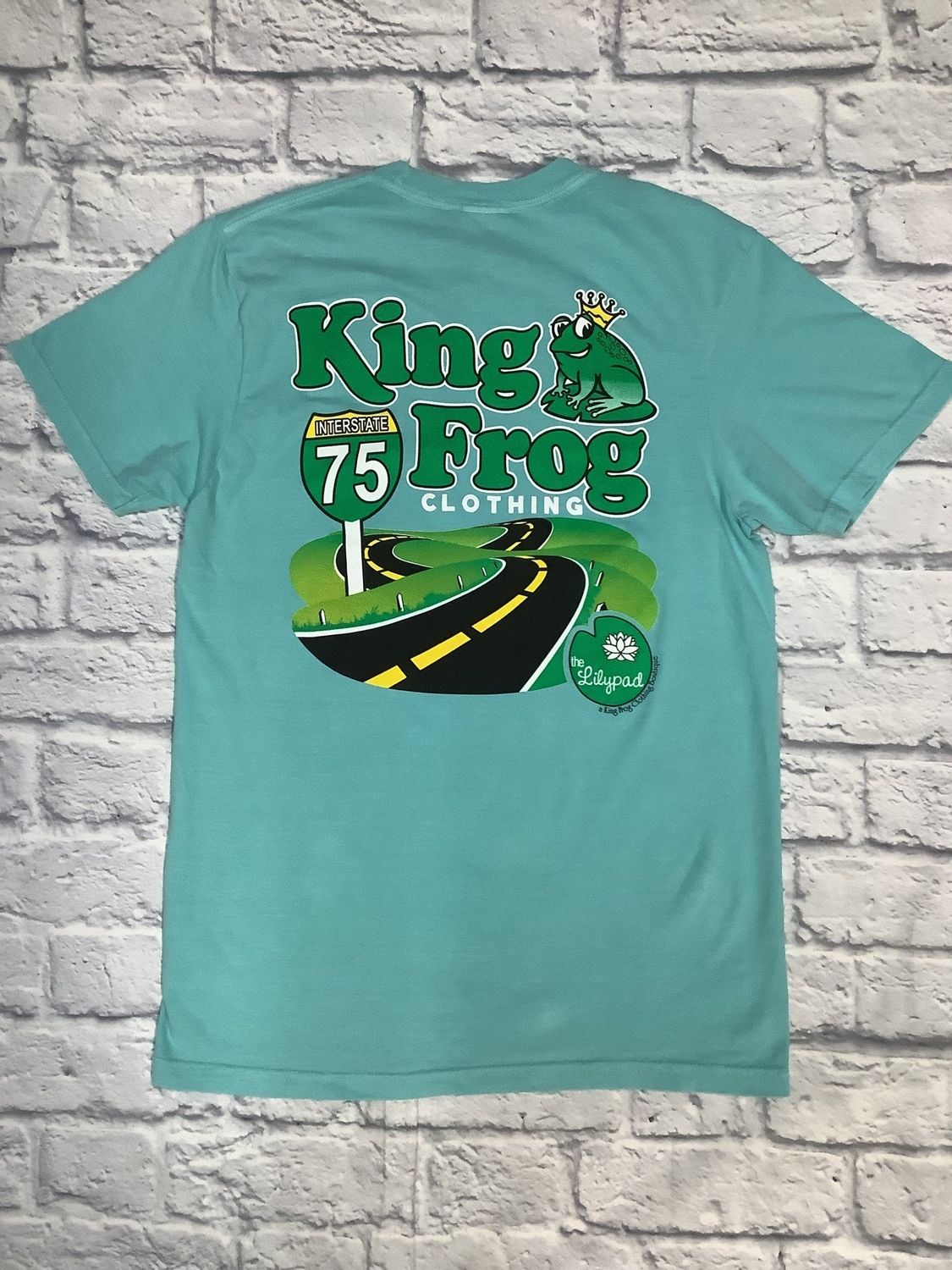 King Frog and Lilypad T-shirt - Comfort Colors