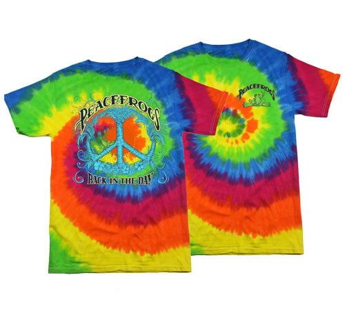 Back In the Day Frog Spiral Tie-Dye Short Sleeve T-Shirt