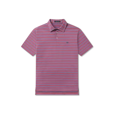 Youth Bermuda Performance Polo - Naples Stripe