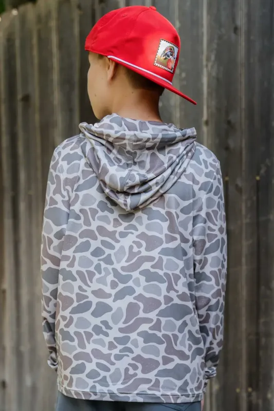 Youth  Performance Hoodie - Classic Deer Camo