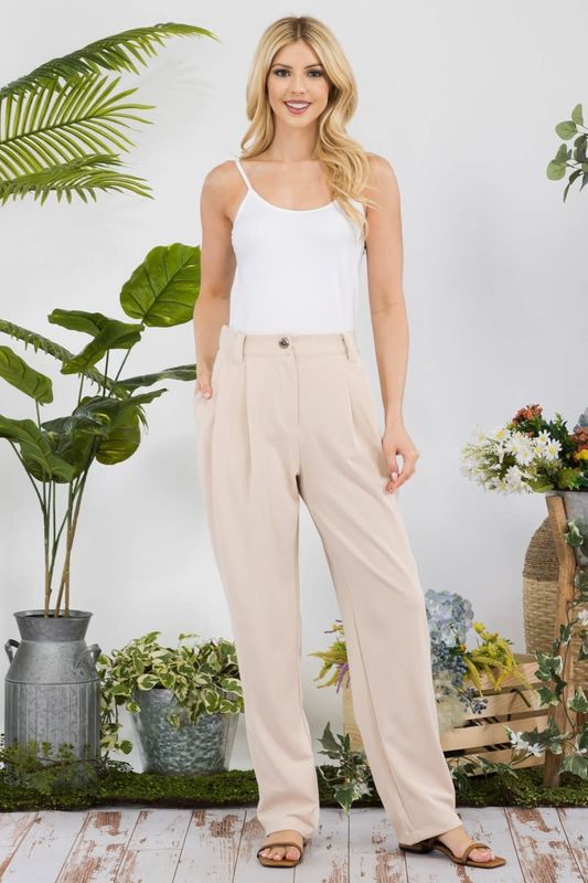Pleated Slacks