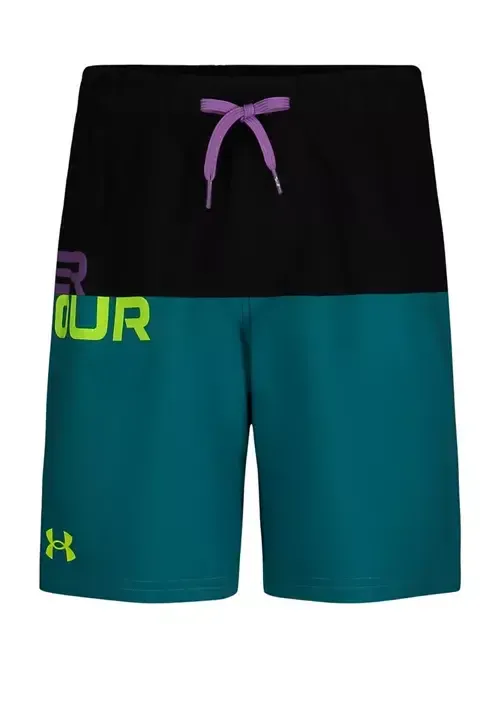 Logo Color Block Volley Short