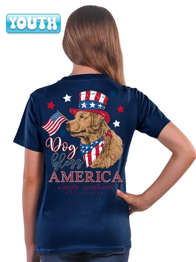Youth &#39;Dog Bless America&#39; SS T-Shirt