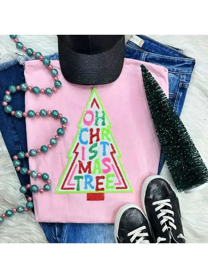 Sequin Christmas Tree Tee