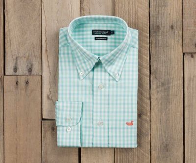 Cameron Performance Gingham Dress Shirt