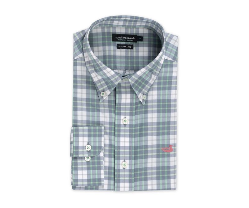Bluefish Performance Plaid Dress Shirt