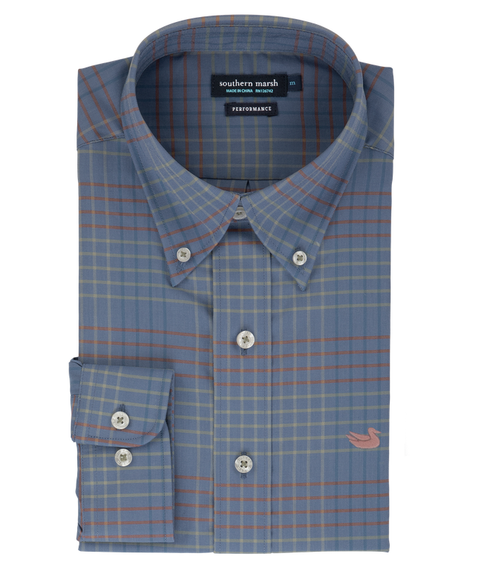 Winfield Grid Performance Dress Shirt 