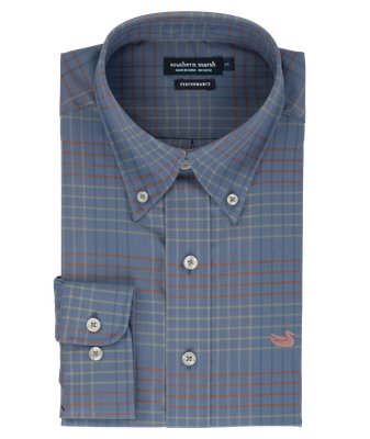 Winfield Grid Performance Dress Shirt 